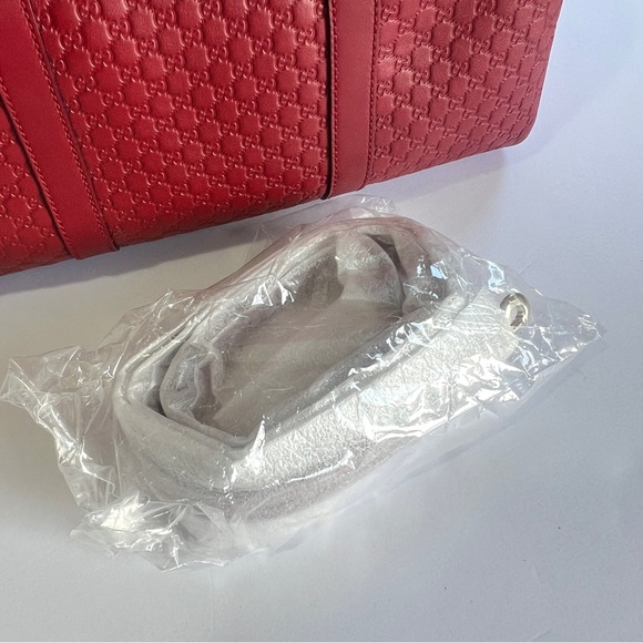 Gucci Micro Guccissima Boston Bag Red Style 449646 - Picture 3 of 10